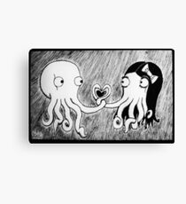 Octopus Love Canvas Print