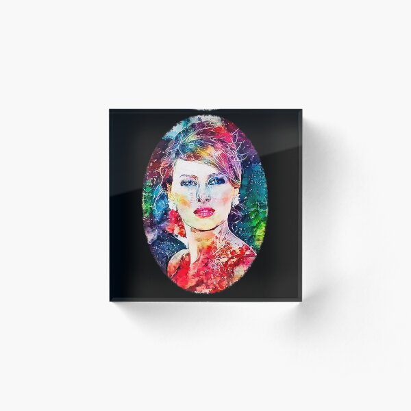 FLOTUS Melania - Watercolor Beauty Queen Edition Acrylic Block