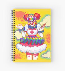 Rainbow Clown Krankenschwester Spiralblock