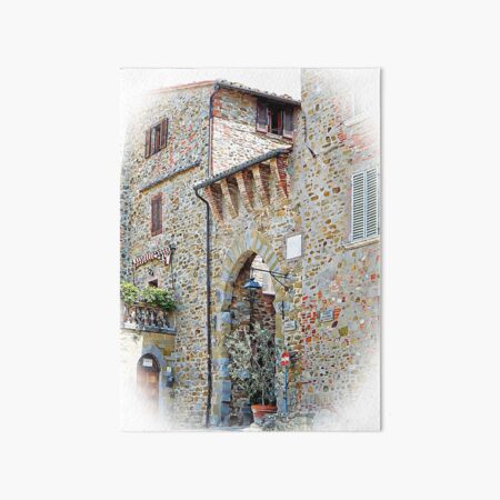 Porta Fiorentina Paciano Side View Art Board Print