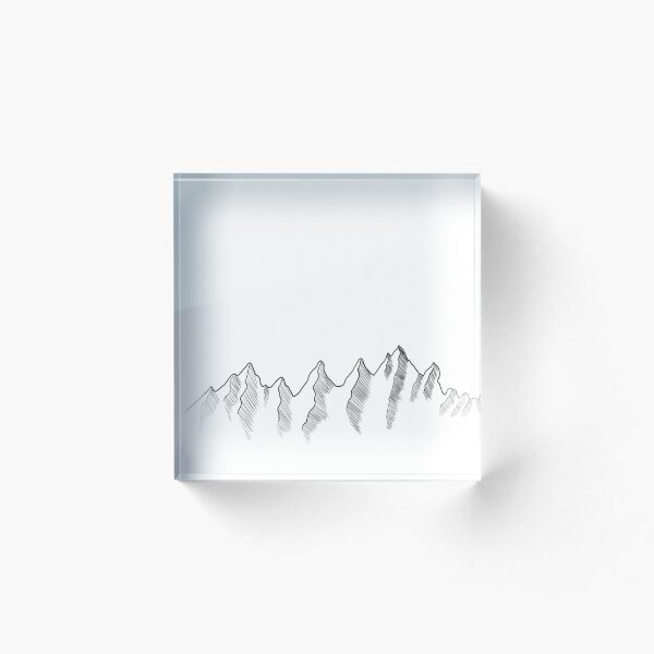 Aperçu de l'œuvre Montagnes - Illustration - Idée cadeau créée et vendue par Robin Maier.