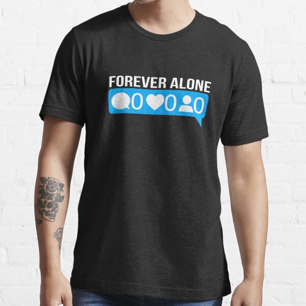 Forever Alone Letter Print Mens Casual Crew Neck Summer T Shirt - Men's  Clothing - Temu Sweden
