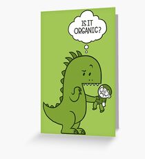 Organic Dinosaur Greeting Card