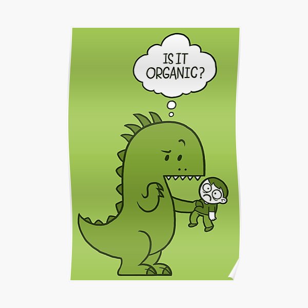 Organic Dinosaur Poster