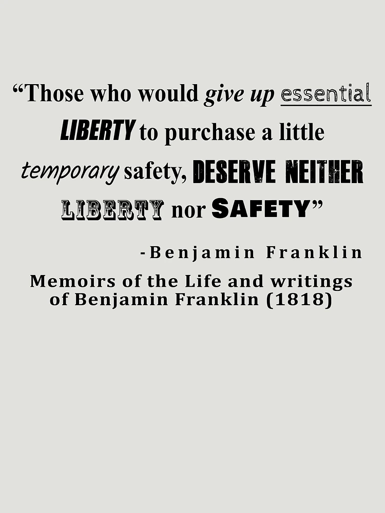 Ben Franklin Essential Liberty Shirt – Libertarian Country