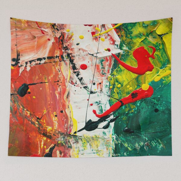 Item preview, Red White and Green Italian Flag Abstract Painting designed and sold by allhistory.