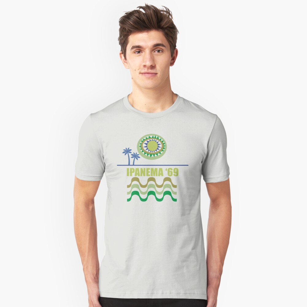 Ipanema Modern Vintage/Retro original design Slim Fit T-Shirt