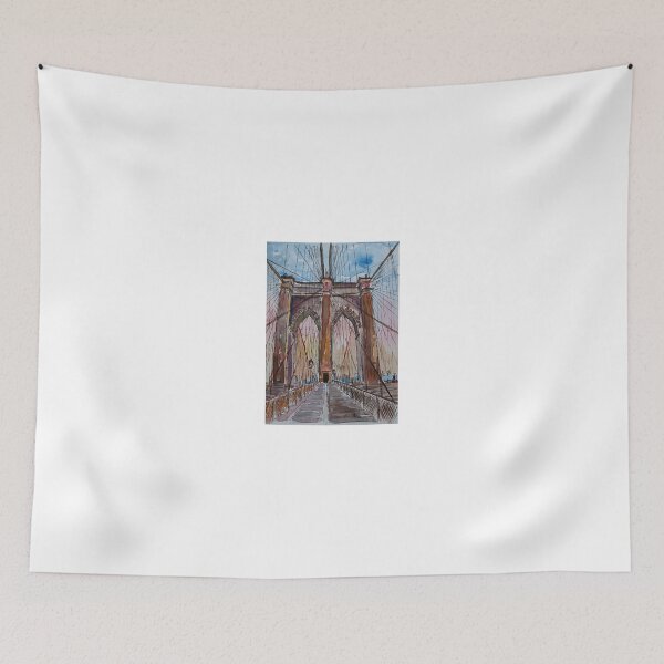 Item preview, Brooklyn Bridge New York City - Cityscape - Watercolor designed and sold by artshop77.