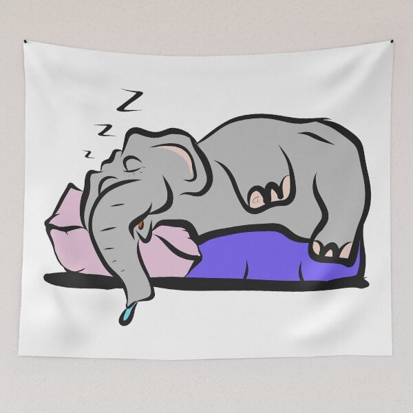 Item preview, Sleepy elephant 2 designed and sold by ALEFANTICA.