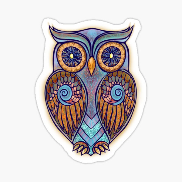 Owl 7 Sticker