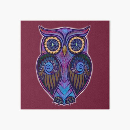 Ornate Owl 9 Art Board Print