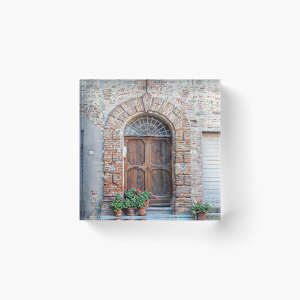Picturesque Doorway Panicale Acrylic Block