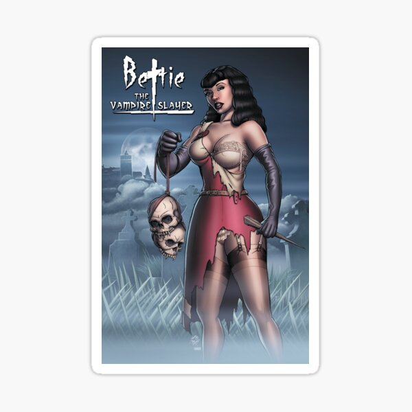 Bettie the Vampire Slayer Sticker