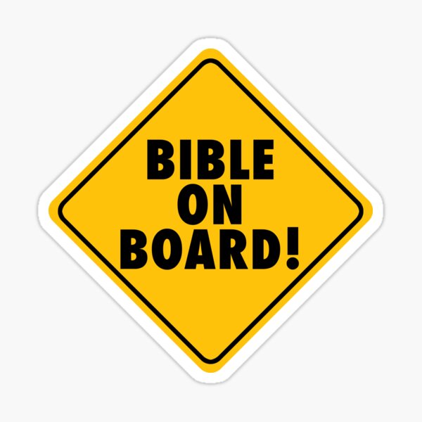 Bible on Board! Sticker