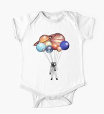 Body de manga corta para bebé Globos de astronauta