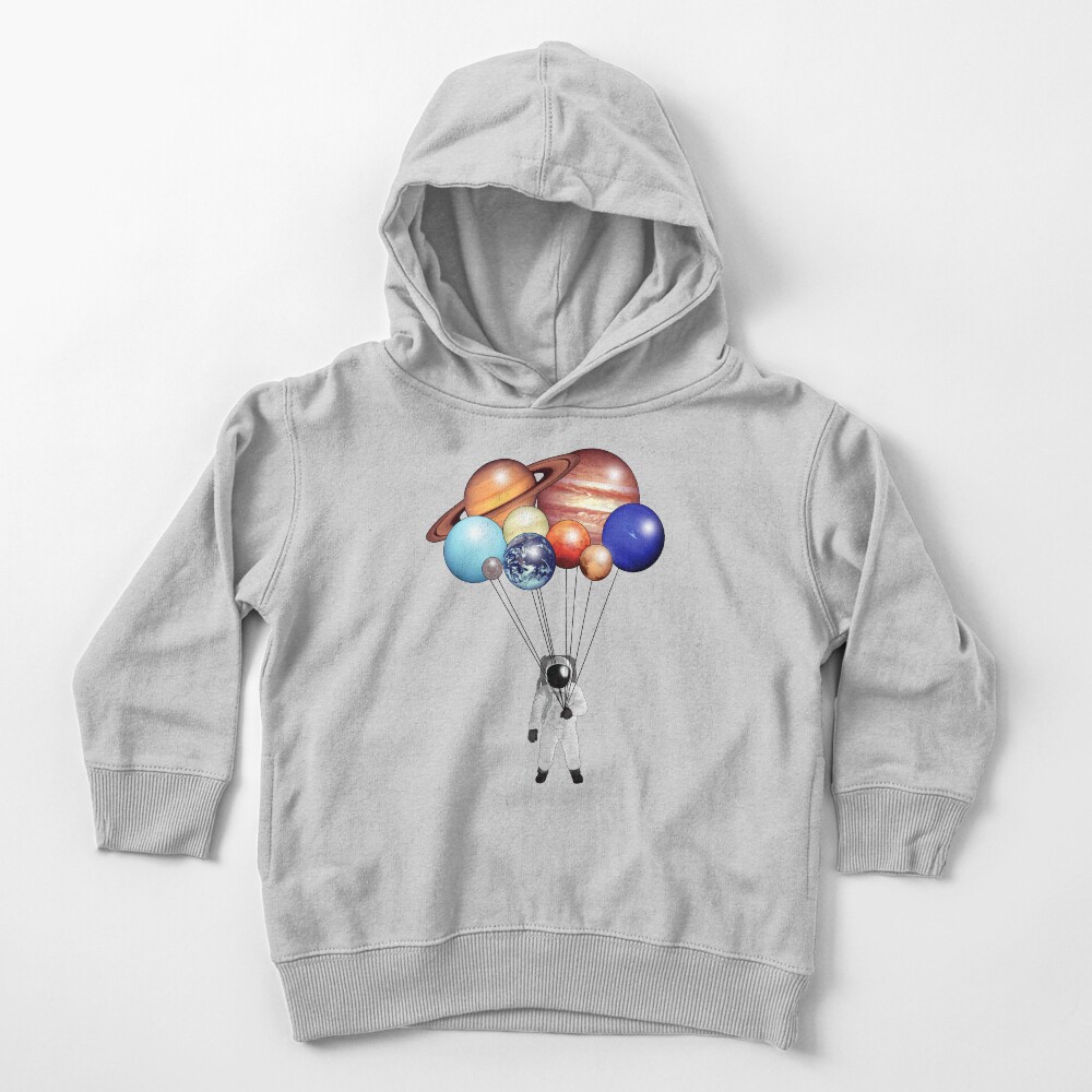Astronaut Balloons Toddler Pullover Hoodie