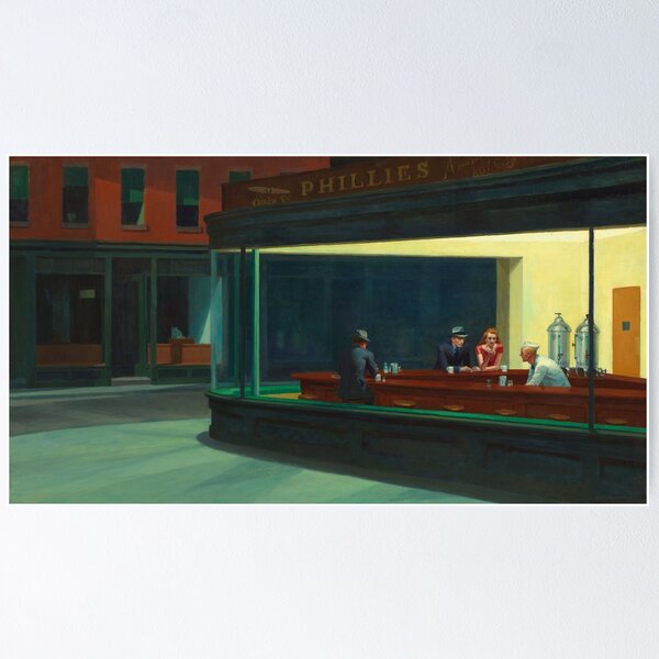 Item preview, Nighthawks by Edward Hopper designed and sold by Vintage Wall Art.