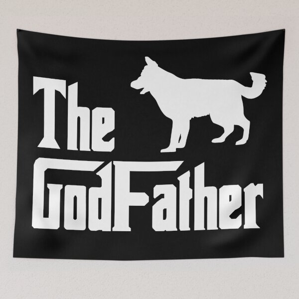 Item preview, The German Shepherd The Godfather Black and White designed and sold by HelloFromAja.