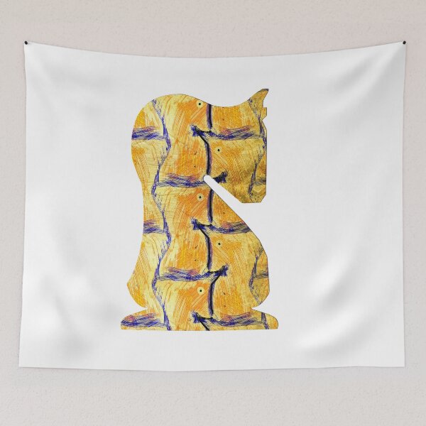 Item preview, Nested Golden Chess Knights designed and sold by weavernap.