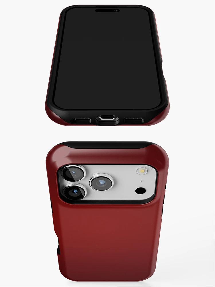 Thumbnail 3 of 4, iPhone Case, Red designed and sold by RBEnt.