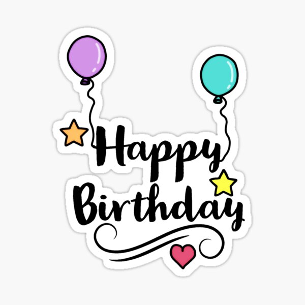 Happy birthday Stickers - Free birthday and party Stickers