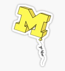 Michigan Balloon Sticker Sticker