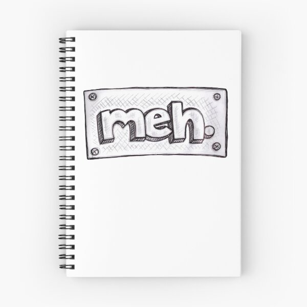 Item preview, Meh. - Lettering Doodle designed and sold by renpencreations.