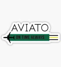 Aviato! On Time Always (Black)- Silicon Valley Sticker