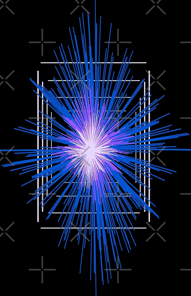 "Blue Burst" by EmblemThreads | Redbubble