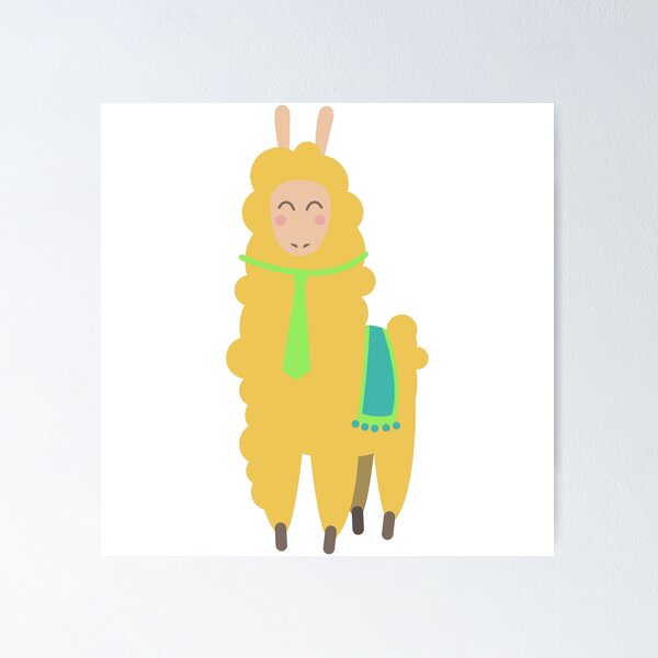 Item preview, Lama alpaca gift comic cute animal zoo camel designed and sold by Franja2.