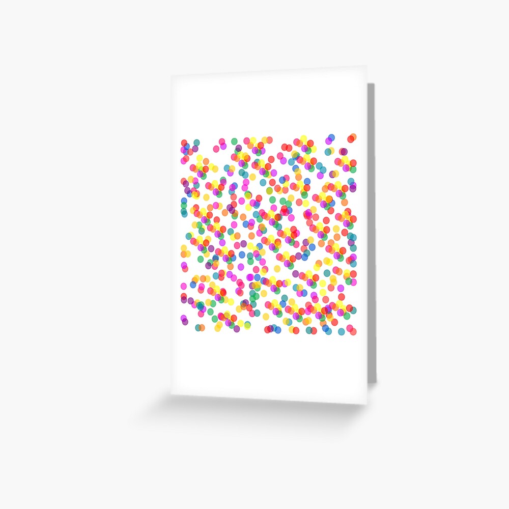"Colorful Confetti" Greeting Card for Sale by kapotka Redbubble