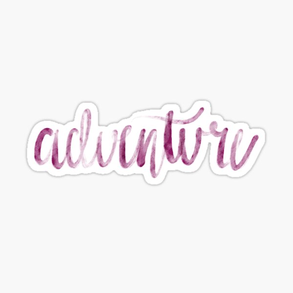 ADVENTURE in Watercolor Sticker