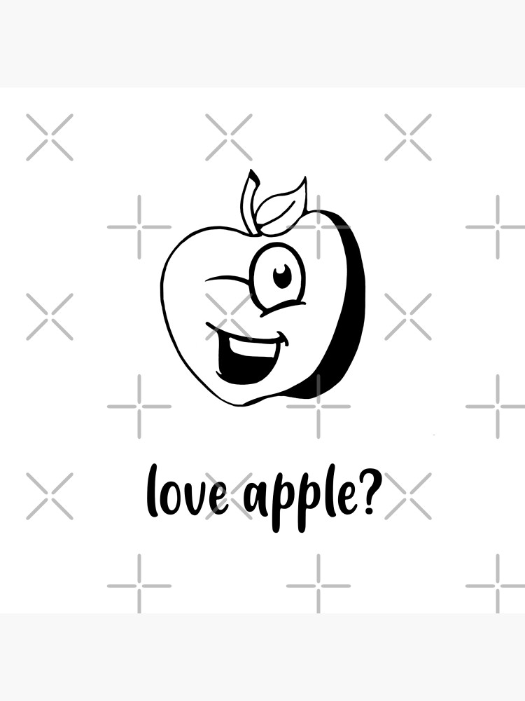 "Apple love apple?" Poster for Sale by PencilStudio Redbubble