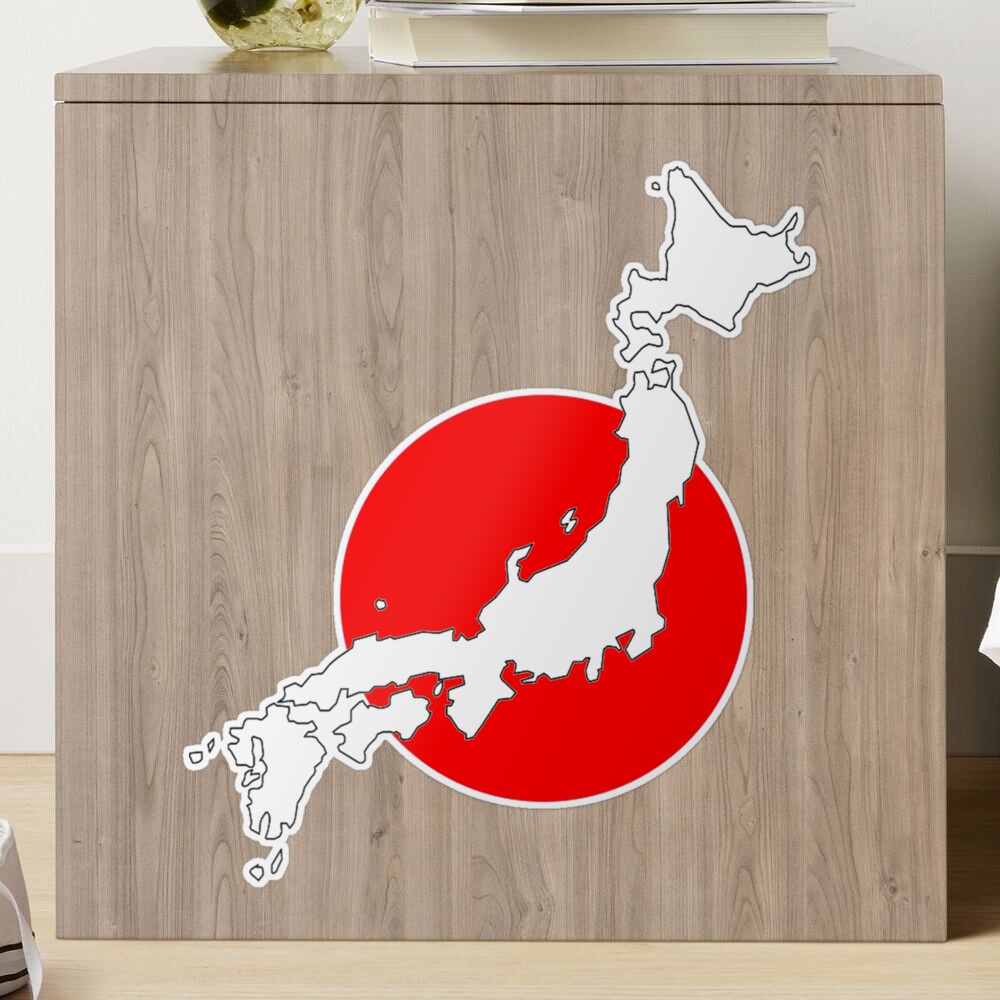 Lot De 2 Stickers Vinyles 'Japan Scuba Diving Flag' - 75mm (Neuf)