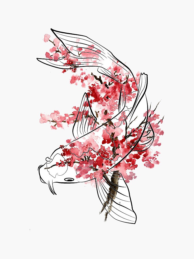 Cherry Blossom Koi de sydrem