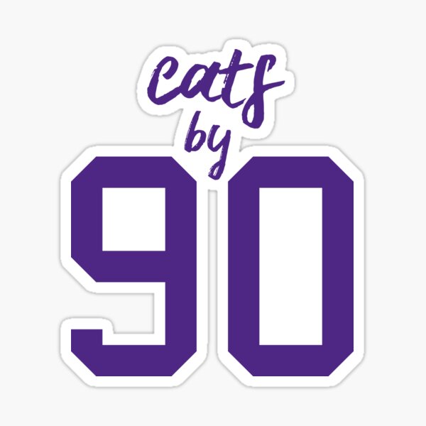 cats by 90 Sticker