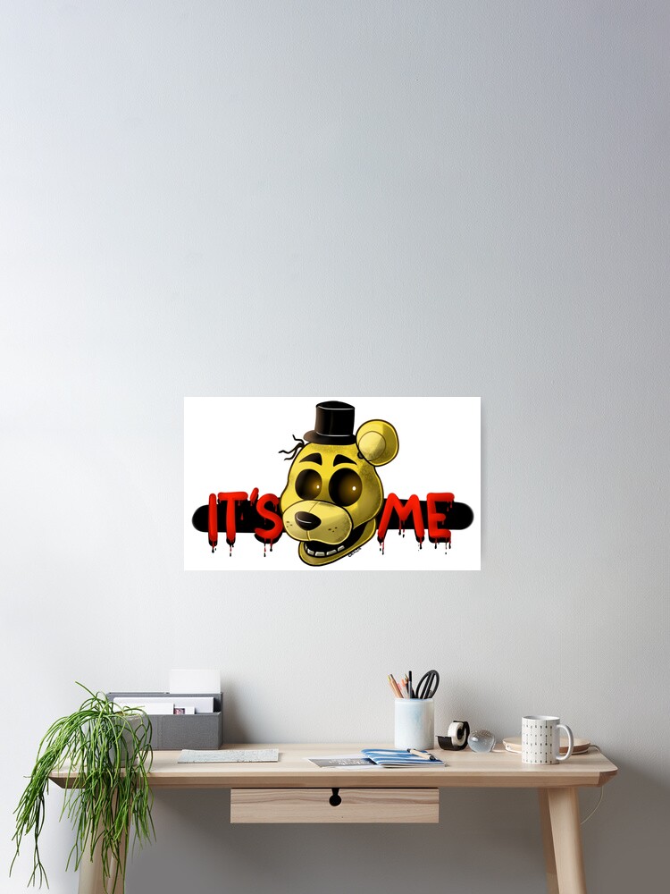 FNAF Golden Freddy Fredbear It's Me Greeting Card for Sale by Bitw1se