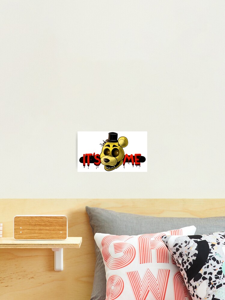 FNAF Golden Freddy Fredbear It's Me Greeting Card for Sale by Bitw1se