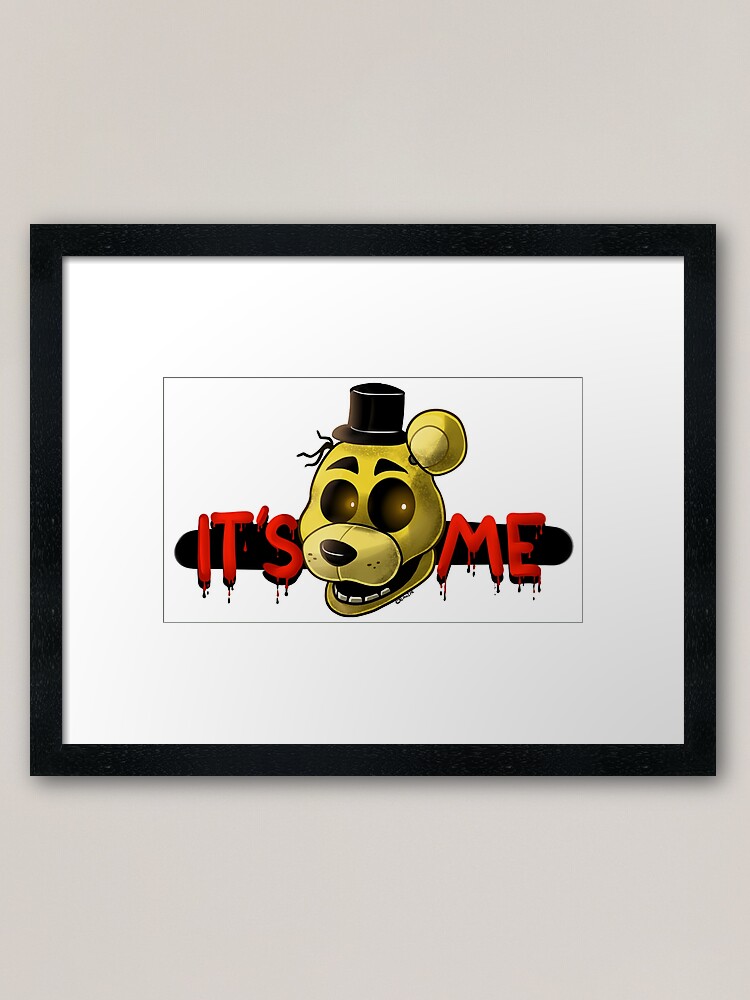 FNAF Golden Freddy Fredbear It's Me Greeting Card for Sale by Bitw1se