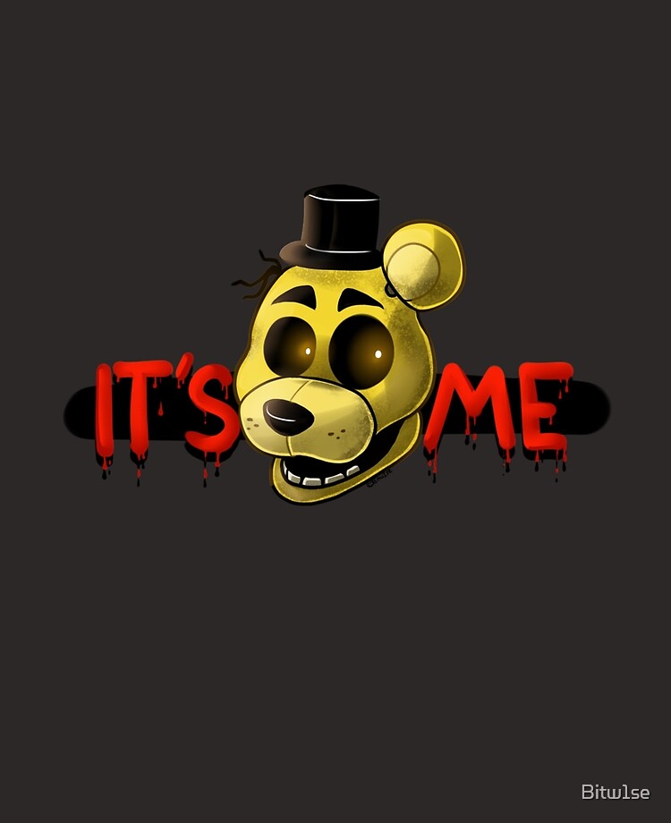 FNAF Golden Freddy Fredbear It's Me Greeting Card for Sale by Bitw1se