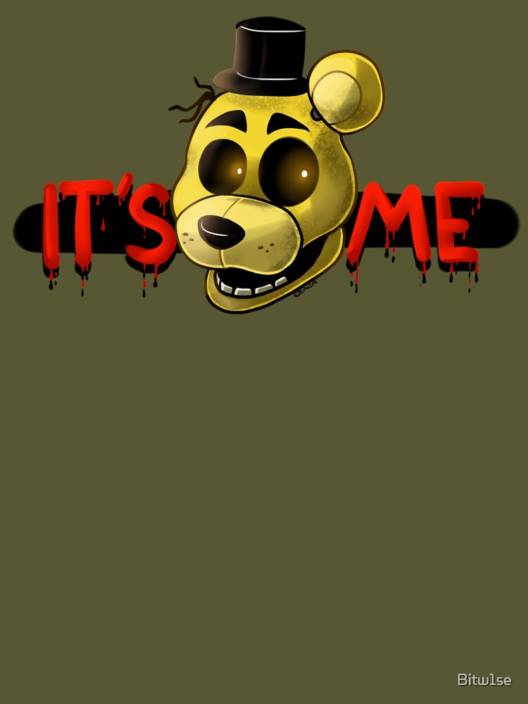 FNAF Golden Freddy Fredbear It's Me Greeting Card for Sale by Bitw1se