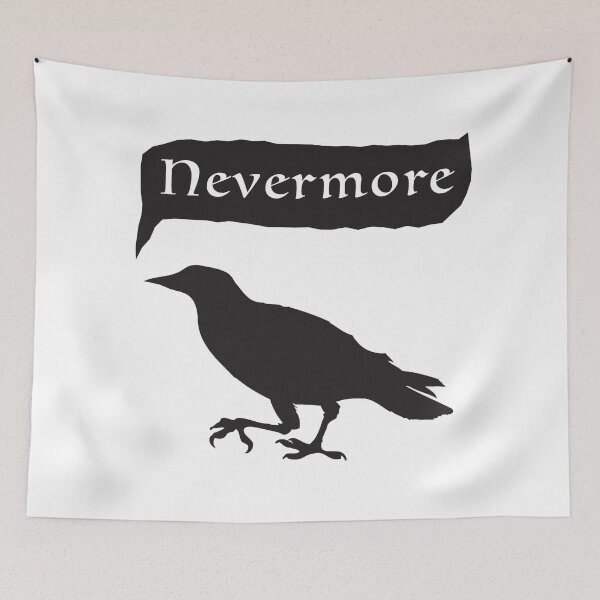 Item preview, Black raven saying NEVERMORE designed and sold by jazzydevil.