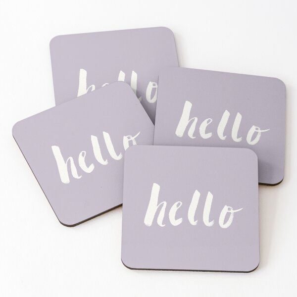 Item preview, Hello x Lavender Script designed and sold by Leah Flores.