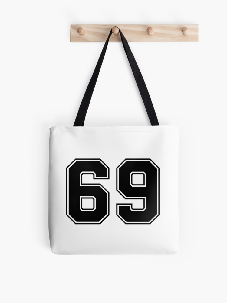 69 American Football Classic Vintage Sport Jersey Number in black