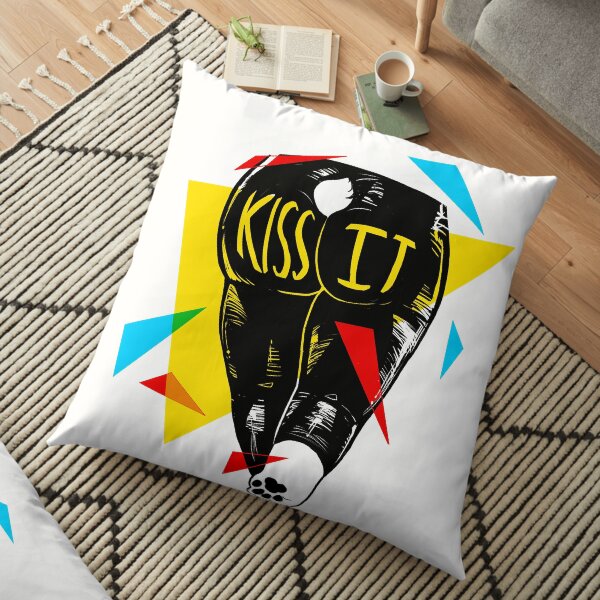 Primary Dogs XIII: KISS IT Floor Pillow