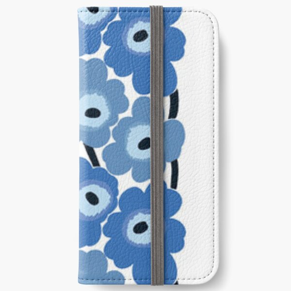 Marimekko Blue Floral Print iPhone Wallet