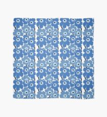 Marimekko Blauer Blumendruck Tuch