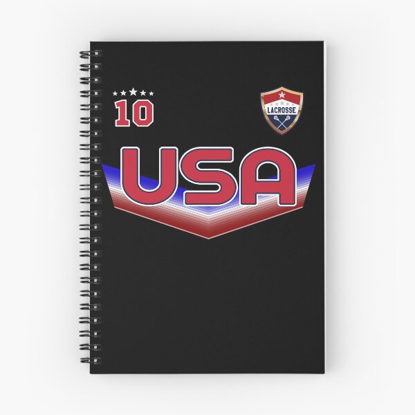 Item preview, USA American Lacrosse T-Shirt with No.10 and USA Logo designed and sold by fermo.