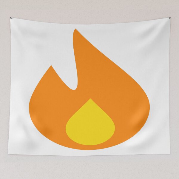 Item preview, Minimalist Orange and Yellow Flame designed and sold by princesnoozy.