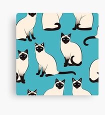 Lienzo Gatos siameses - patrón escaso